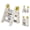 Yellow, variant on Foldable Toddler Step Stool with 3 Non-Slip Steps, Adjustable Kids Helper Stool with Handles, PE Standing Tower for Bathroom Kitchen