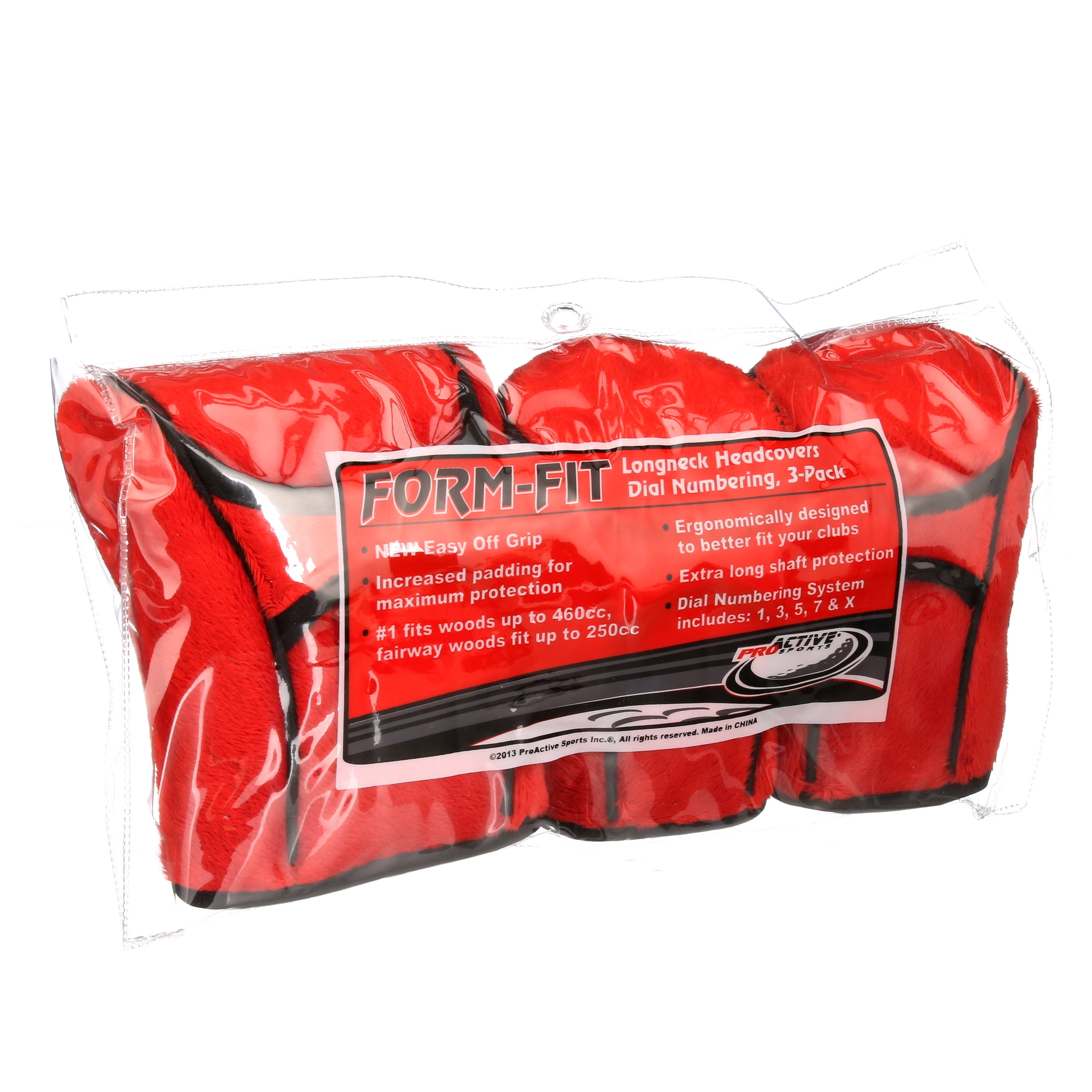 ProActive Sports Golf Form Fit Set Red Headcover New