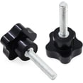 thumbnail image 3 of 10 tornillos de plástico M6 x 40 mm, mango de ciruela de seis estrellas, tornillo de cabeza de goma, tornillo de apriete manual de estrella de repuesto para equipos industriales, 3 of 5