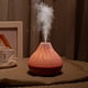 thumbnail image 5 of Humidificador volcán de veta de madera con efecto de llama y luz LED de 7 colores - Difusor de aromaterapia USB de 300 ml, súper silencioso para el dormitorio, 5 of 8