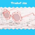 thumbnail image 2 of gafas de sol redondas con diseño de flores, bonitas gafas de sol para playa y exteriores para niños., 2 of 5