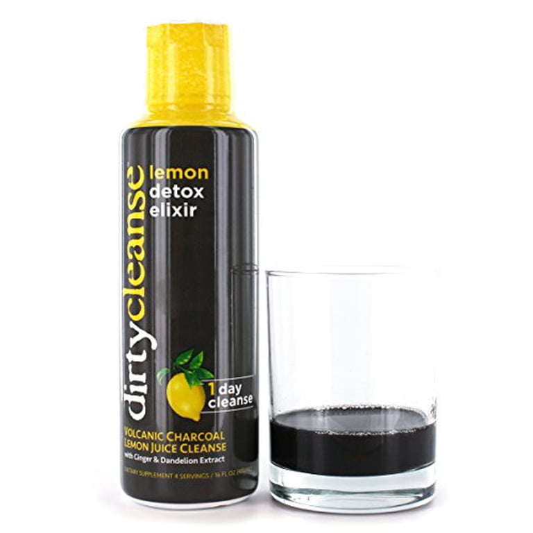Dirty Cleanse Lemon Detox with Volcanic Charcoal with Ginger and