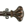 thumbnail image 2 of InStyleDesign  Amor Adjustable Cocoa Curtain Rod Set 48 to 84 inch, 2 of 2