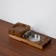thumbnail image 1 of Cenicero para cigarros Posavasos Bandeja de vidrio para whisky y bandeja de ceniza de madera con cortador de cigarros, incluye cajón y ranura para cigarros Ceniceros para el hogar y la ofici, 1 of 5