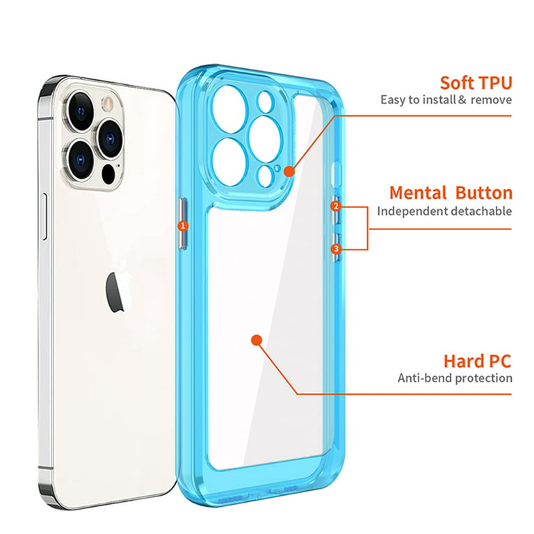 Military Grade Transparent Hybrid Case for iPhone 15 Pro Max - Smoke - HD  Accessory
