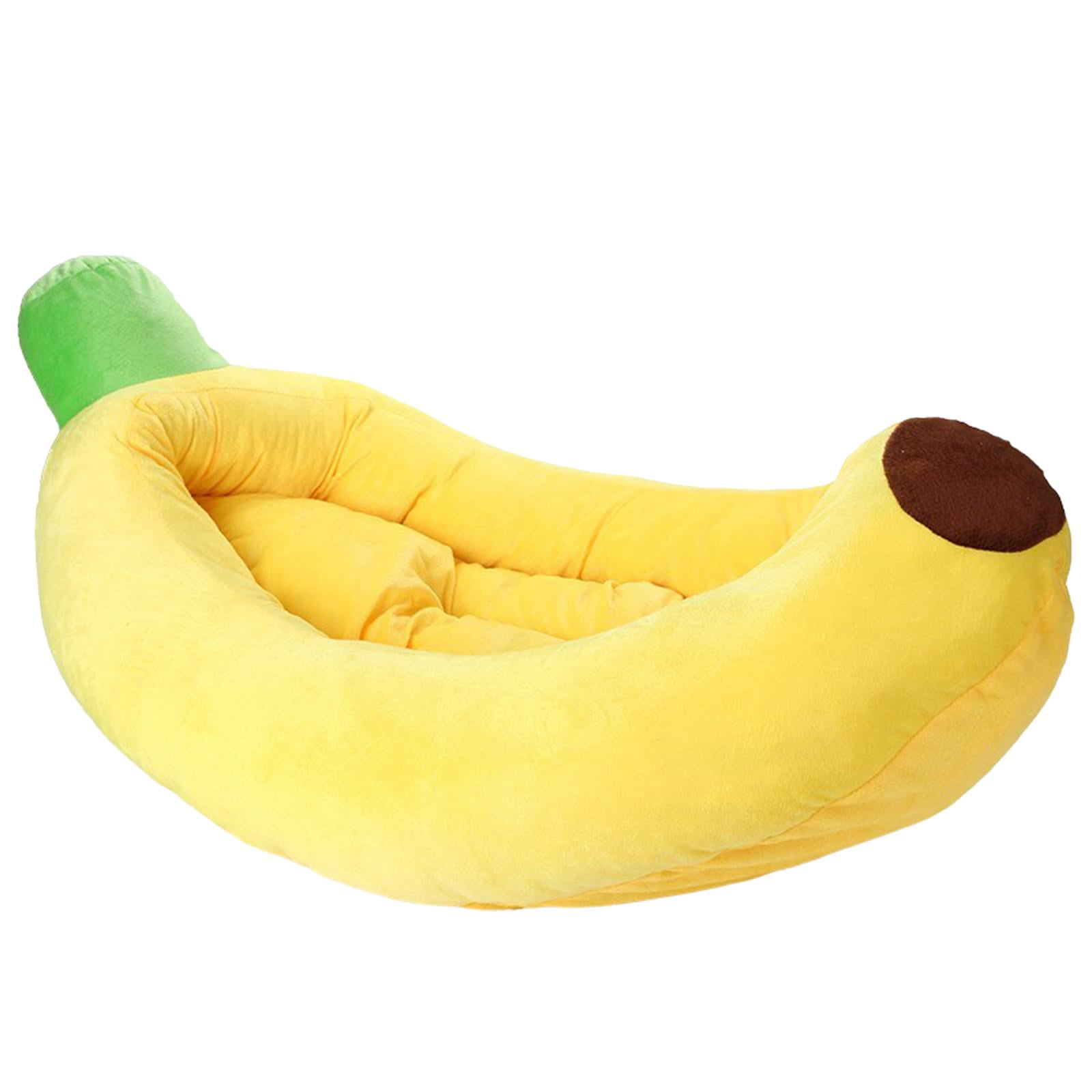 Bvdfgk Dog Bed Pet Animal Bed Banana Shape Detachable All Seasons Breathable Soft L