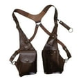 thumbnail image 2 of yuksok Hidden Underarm Shoulder Bag Shoulder Pouch for Outdoor Sports Cosplay Party Brown, 2 of 9
