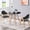 Black, variant on Chak’s Choice Four-Person Round Dining Table Kitchen Home Use Modern Casual Style Wooden Leg Dining Table White