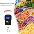thumbnail image 4 of Mini báscula electrónica portátil de 50 kg con peso para equipaje de viaje con gancho Tmvgtek pescar, 4 of 9