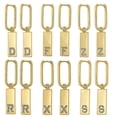 thumbnail image 1 of 26 Pendientes colgantes con nombre y letra inicial del alfabeto -z, color dorado, cobre, O, 1 of 3