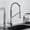 Chrome B, variant on Kitchen Sink Faucet for Bar Farmhouse Commercial, Black Pull Out Kitchen Sink Faucet, Deck Mounted Stream Sprayer Kitchen Mixer Tap, Bathroom Kitchen Hot Cold Tap, 360 Rotation Tap