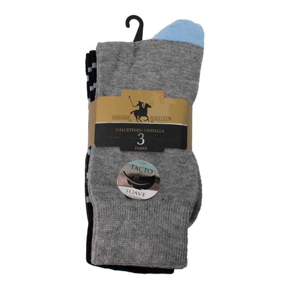 Pack Calcetines Polo Club para Caballero Varios Modelos en Azul 3 Pares Unitalla