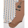thumbnail image 3 of Luvable Friends Baby Boy Cotton Bodysuits 5pk, Rock, 12-18 Months, 3 of 9