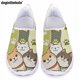 thumbnail image 1 of Doginthehole - Zapatos planos informales para mujer, de malla, ligeros, transpirables, sin cordones, con dibujos de cachorros, color blanco, 1 of 5