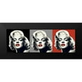 thumbnail image 2 of Consani, Chris 18x9 Black Modern Framed Museum Art Print Titled - Marilyn Graphic Trio, 2 of 5