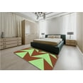 thumbnail image 5 of Ahgly Company Machine Washable Indoor Rectangle Transitional Green Area Rugs, 2' x 5', 5 of 7