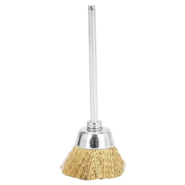 Cepillo de Limpieza para Taladro, Alambre de Latón, Broca de Limpieza para Unas, Cepillo de Limpieza para Taladro, Herramienta Limpiadora de Uños, Limpiador