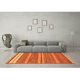 thumbnail image 3 of Ahgly Company Indoor Rectangle Abstract Orange Modern Area Rugs, 4' x 6', 3 of 4