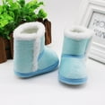 thumbnail image 4 of Newborn Baby Boys Girls Snow Winter Boots Infant Toddler Soft Sole Anti-Slip Winter Warm Crib Booties Shoes 0-18M, 4 of 7