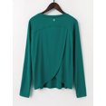 thumbnail image 5 of baleaf Women's Long Sleeve Workout Tops Running Sun Shirts Green S, 5 of 7