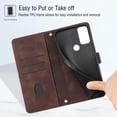 thumbnail image 5 of Compatible for Moto G Pure Phone Case Wallet,for Moto G Play 2023 Case [Card Holder Slots] [Wrist Strap] [Kickstand] Leather Protective Flip Cases Cover for Moto G Pure 2021 / G Play 2023 (Brown), 5 of 14