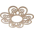 thumbnail image 2 of 36"OD x 12 1/4"ID x 1/4"T Cohen Wood Fretwork Pierced Ceiling Medallion, Red Oak, 2 of 3
