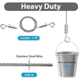 thumbnail image 2 of 4PCS Adjustable Picture Hanging Wire Kit,3.3FT Stainless Steel Wire for Hanging Mirrors,Picture Frame,Artwork,Signs, 2 of 5