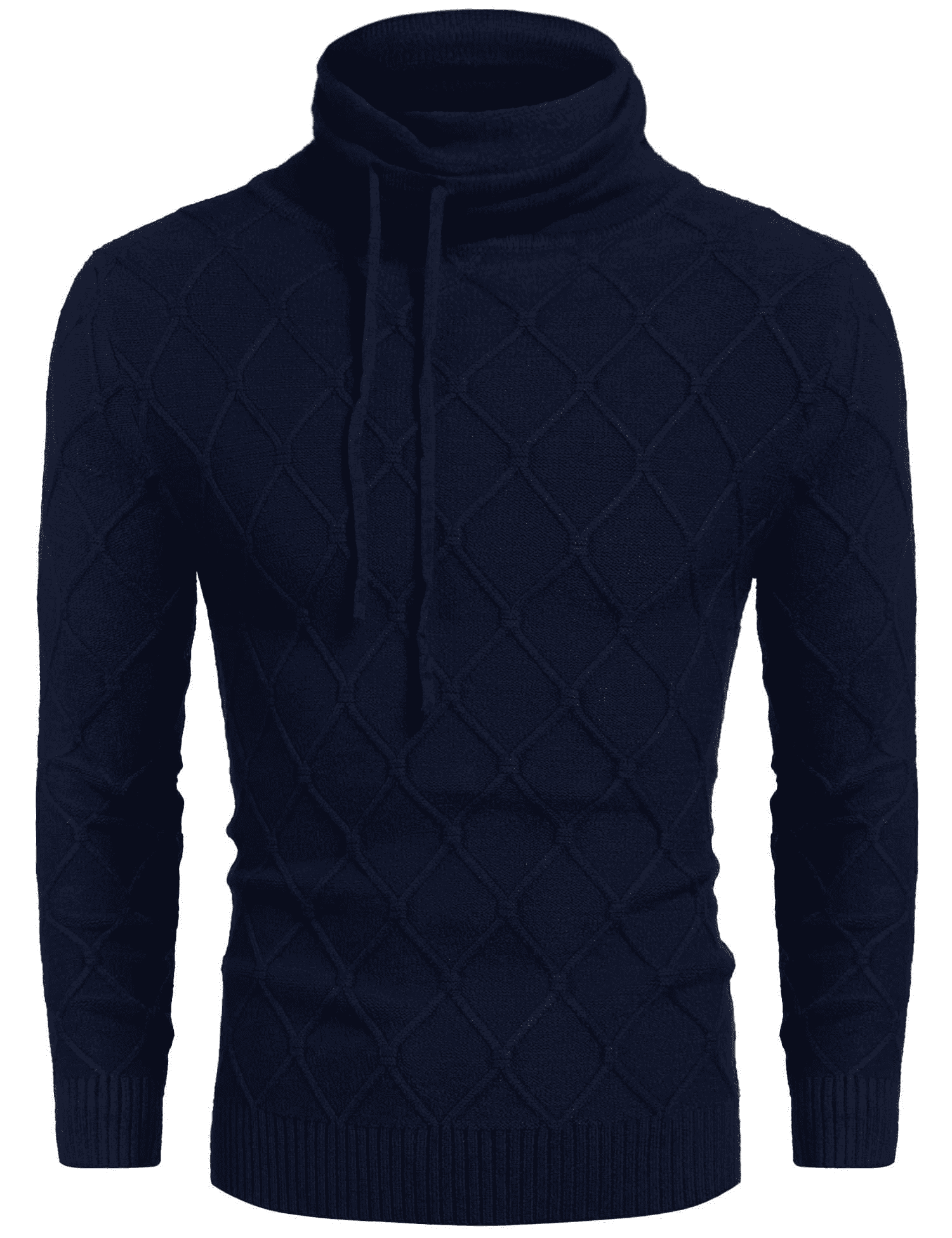 COOFANDY Men's Knitted Turtleneck Sweater Casual Thermal Long Sleeve
