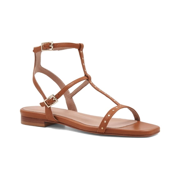 Bruno Magli Maya Leather Sandal, 10, Brown