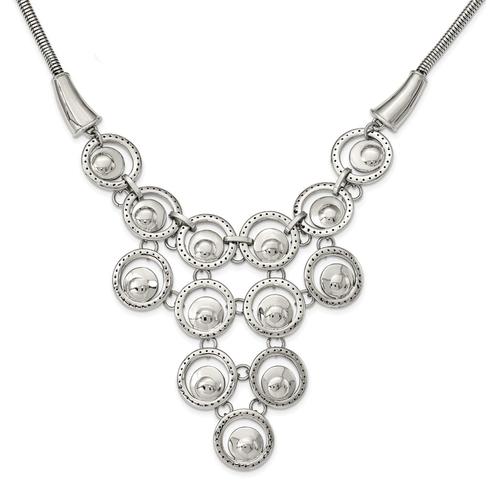 HONORA 16 Inch Necklace 10MM LIGHT MULTI RINGED NECKLACE PASTEL NEW HONORA 16 Inch Necklace 10MM LIGHT MULTI RINGED NECKLACE PASTEL NEW