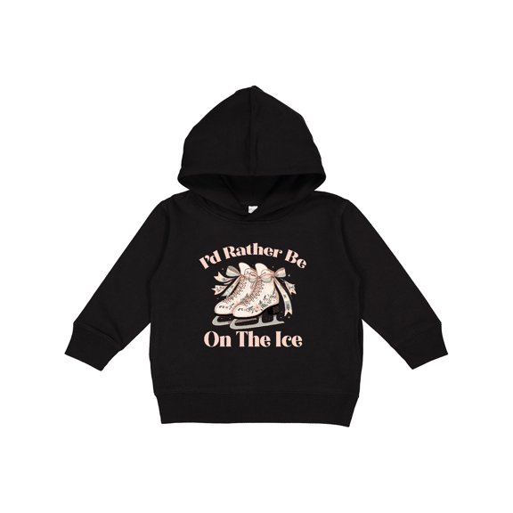 Inktastic Ice Skating Girls Figure Skater Id Rather Be on the Ice Toddler Hoodie