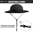 thumbnail image 6 of AYAMAYA Fishing Hat with Neck Face Cover, Sun Hat with Mesh , Anti Mosquito Gnats Net Hat for Hiking, Backpacking,Camping(Black), 6 of 7