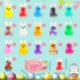 thumbnail image 2 of OFRYH Squishies de Pascua, 28 piezas, pelotas antiestrés con forma de conejo, 2 of 5