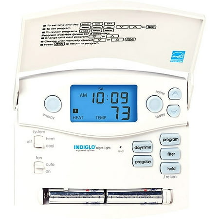Hunter 44360 Set & Save Digital 7 Day Programmable Thermostat, White
