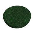 thumbnail image 3 of Picia Emerald Green Sparkling pattern Round Stool Covers Comfy Seat Covers Stretch Removable WashableChair Slipcover Round Bar Chair Cushion Cover-14 inch, 3 of 7
