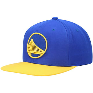 Mitchell & Ness Kids' Youth White Golden State Warriors Hot Fire Flat Brim  Snapback Hat In Blue