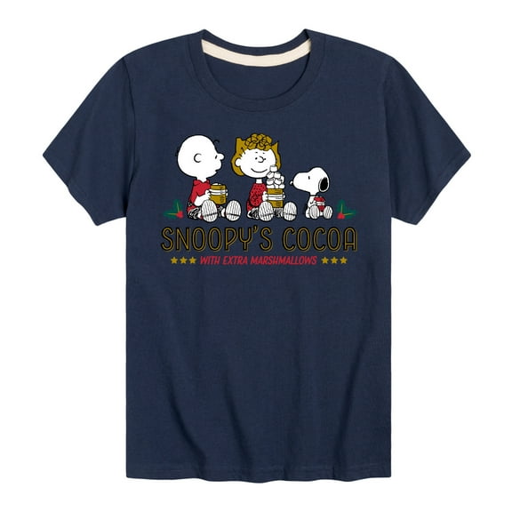 Peanuts - Snoopy's Cocoa Christmas - Toddler And Youth Short Sleeve Graphic T-Shirt