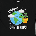 thumbnail image 4 of Inktastic Happy Earth Day Cute Smiling Planet Earth with Tree Boys or Girls Baby T-Shirt, 4 of 5