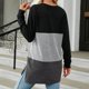 thumbnail image 4 of Ichuanyi liquidación de moda para mujeres panel de contraste redondeo de cuello ICHUANYI WER2023082208543, 4 of 4