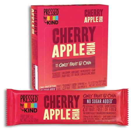 Kindâ &cent; Pressedâ &cent; Cherry Apple Chia Fruit Bars 