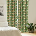 thumbnail image 2 of Ambesonne Exotic Curtains, Summer Tropical Foliage Art, Pair of 28"x63", Multicolor, 2 of 5