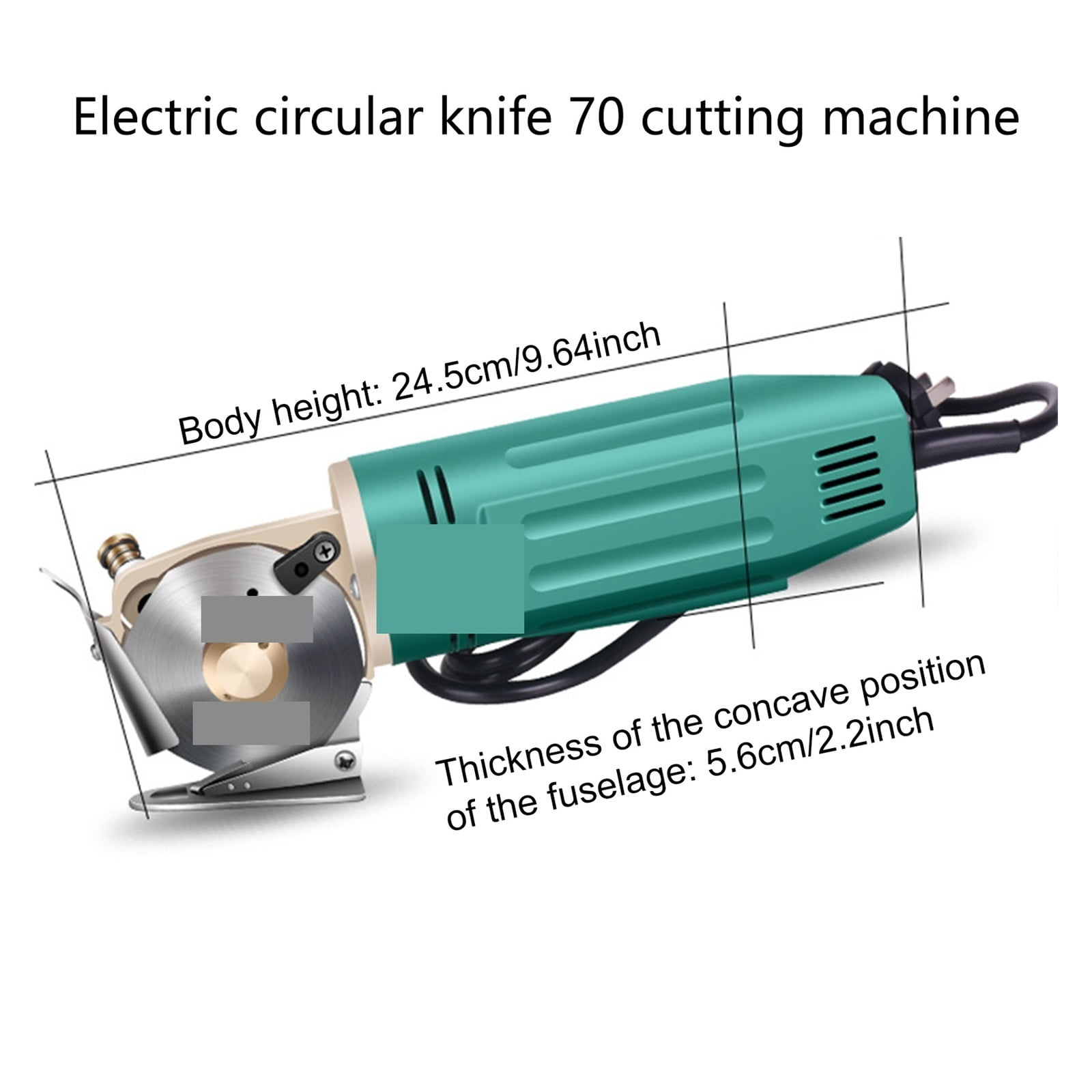 Electric Fabric Scissors Rotary Blade Fabric Tool Leather Fabric Electric Cutter Kit Cutting Saw Tool ,Sharp & Durable