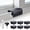 Black, variant on Sliding Window Locks (6 Sets), Security Window Locks with Keys, Adjustable Aluminum Sliding Window Stops, Easy Installation Without Drilling, for Vertical and Horizontal Sliding Windows (Silver)