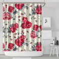 thumbnail image 2 of Waterproof Pioneer Shower Curtain 72x84 Inch Polyester Unique Cute Floral Shower Curtain for Bathroom Hotel Home Decor with 12 Plastic Hooks, 2 of 5