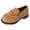 Khaki, variant on Women's Chunky Lug Sole Loafers Suede Boho Beaded 2026 Slip on Work Office Business Casual Dress Shoes Black Size 7