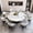 ND6360-53"-B, variant on Montary 53" Modern Round Dining Table for 4-8 Seat, Artificial Marble Dining Room Table with Lazy Susan, 3 Gold Circles Stainless Steel Base, Sintered Stone Top Dining Table (Only Table)