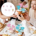 thumbnail image 5 of 26 Piezas de Adornos para Cupcakes, Juego de Adornos para Cupcakes It's a Girl, Chupete Mono, Huella de pájaro, Purpurina, decoración para Pasteles de Baby Shower, para Revelación de género, Fiesta, 5 of 5