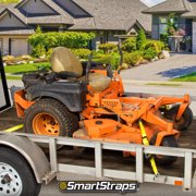 SmartStraps RatchetX 1.5 x 14ft Commercial Tie Down Strap, Yellow, 2 Pack - 1,677lb SWL