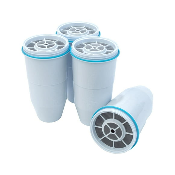 ZeroWater Paquete de 4 cartuchos de filtro de repuesto ZR-004, 4 unidades (paquete de 1), paquete básico