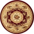 thumbnail image 1 of Unique Loom Versailles Medallion Motif Rug 3' 3 x 3' 3 Round Burgundy/Ivory, 1 of 2
